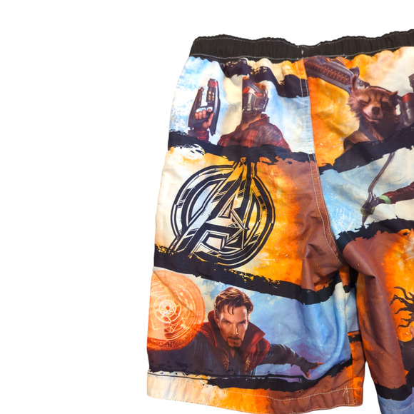 MARVEL Avengers Swim Trunks Boys Large 10/12 Summer Beach Pool - Picture 6 of 9